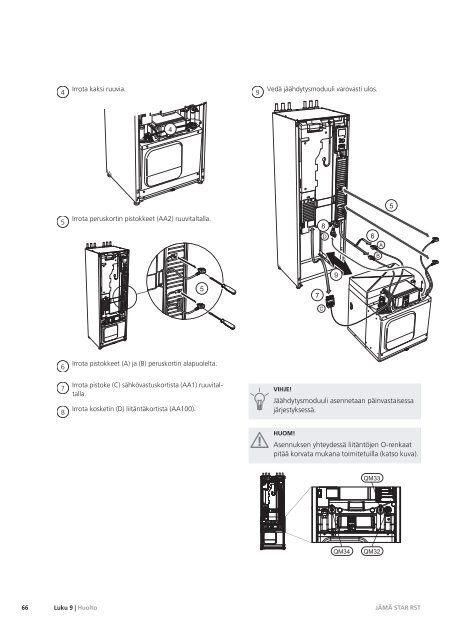 JAMA Star RST 6, 8, 10 ja 12 kW, asentajan opas - Kaukora