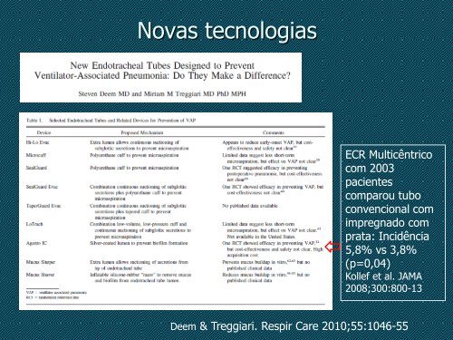 Pneumonia Associada Ã  VentilaÃ§Ã£o MecÃ¢nica