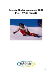 Svensk SkidlÃ¤rarexamen 2010 11/4 â 17/4 i KlÃ¶vsjÃ¶ - Slao