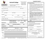 Transcript Request Form - Hartnell College!!