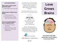 Love Grows Brains - pamphlet - NWT Literacy Council