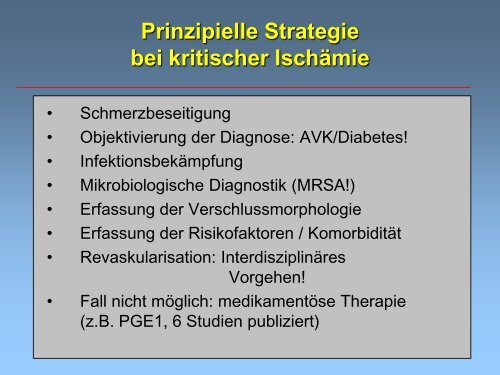 (pAVK) und Diabetes mellitus