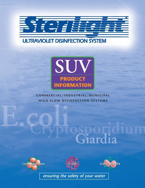 Sterilight SUV Specs - Big Brand Water Filter