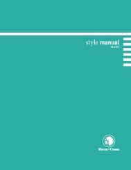 style manual - Mutual of Omaha