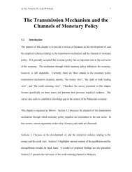 The Transmission Mechanism and the Channels of Monetary Policy