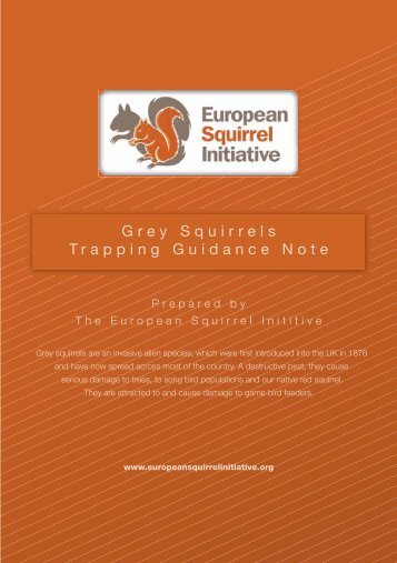 grey squirrel trapping advice leaflet - European Squirrel Initiative