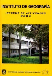 1er Informe - Instituto de GeografÃ­a - Universidad Nacional ...