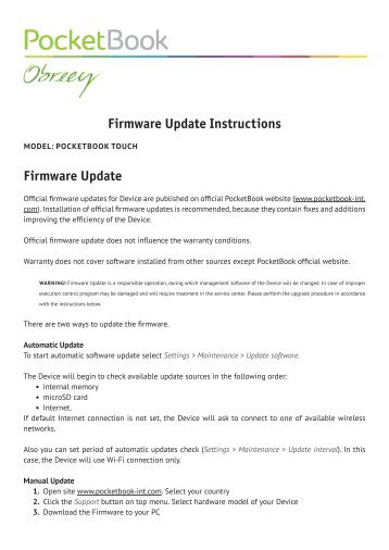 Firmware Update