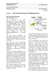 Die Durchtrennung des Steigbügelmuskels - Dr. H. Schaaf