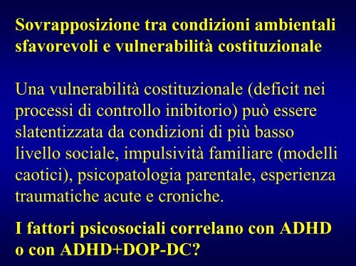 ADHD e diagnosi differenziale - Masi - Aidai