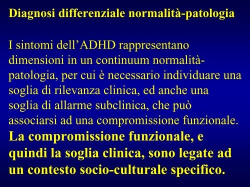 ADHD e diagnosi differenziale - Masi - Aidai