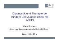 Prof. Dr. K. Schmeck, Diagnostik und Therapie bei Kindern ... - UPD