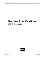 Machine Specifications - antique slot machines