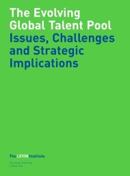 The Evolving Global Talent Pool Issues, Challenges and Strategic ...