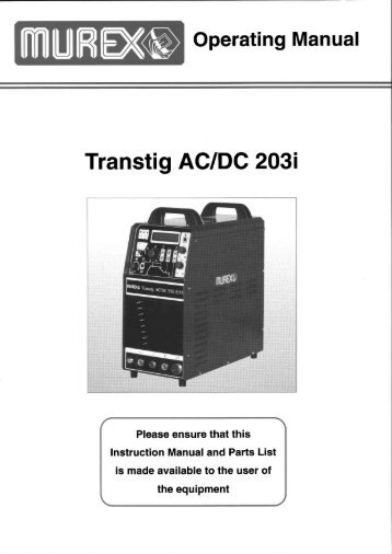 Transtig AC/DC 203i - Murex