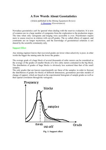 A Few Words About Geostatistics - Geovariances