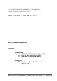 manual de practicas de fisiologia vegetal - Facultad de Ciencias ...