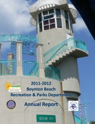 2011-12 Recreation & Parks Dept. Annual Report - City of Boynton ...