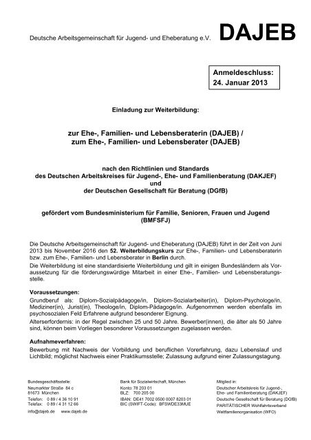 ausführliche Informationen - Deutsche Arbeitsgemeinschaft für Jugend