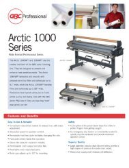 Download GBC Arctic Titan 1064WF Wide Format Laminator Brochure