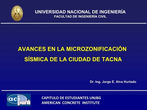 INVESTIGACIONES PUCP - Dr. Ing. Jorge Elias Alva Hurtado