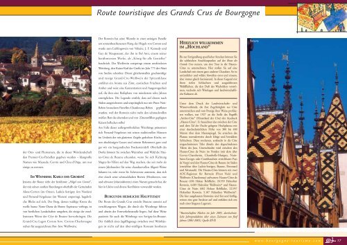 Route touristique des Grands Vins de Bourgogne - Tourismus in ...