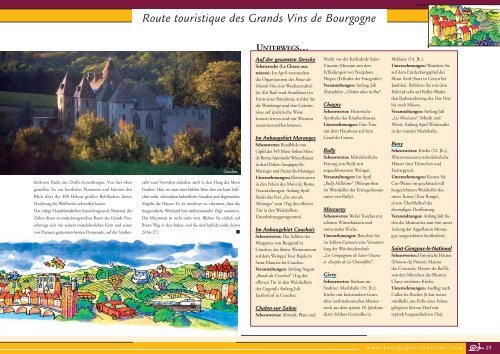 Route touristique des Grands Vins de Bourgogne - Tourismus in ...