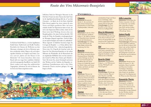 Route touristique des Grands Vins de Bourgogne - Tourismus in ...