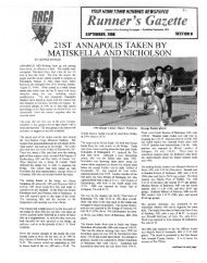 Runners Gazette on the 1996 A10 - Annapolis Striders