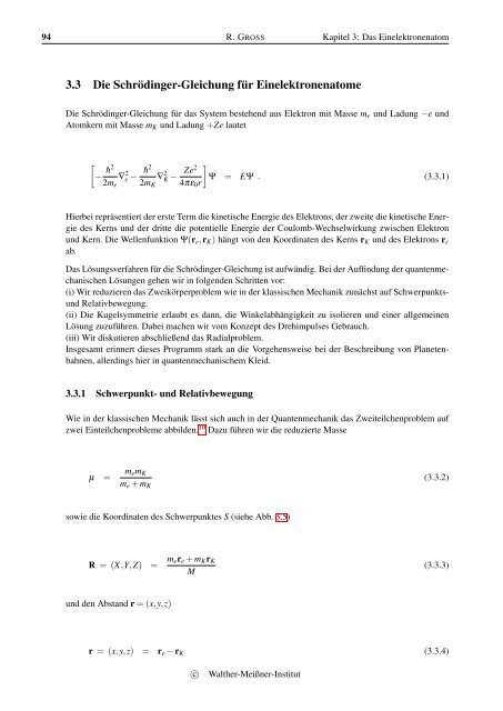 Vorlesungsskript Physik IV - Walther MeiÃƒÂŸner Institut - Bayerische ...