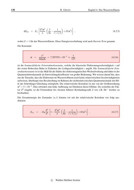 Vorlesungsskript Physik IV - Walther MeiÃƒÂŸner Institut - Bayerische ...