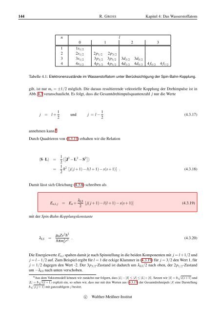 Vorlesungsskript Physik IV - Walther MeiÃƒÂŸner Institut - Bayerische ...