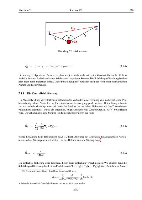 Vorlesungsskript Physik IV - Walther MeiÃƒÂŸner Institut - Bayerische ...