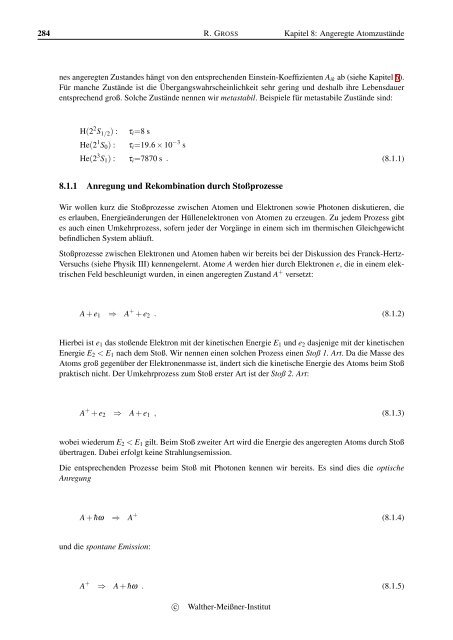 Vorlesungsskript Physik IV - Walther MeiÃƒÂŸner Institut - Bayerische ...