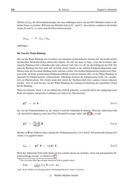 Vorlesungsskript Physik IV - Walther MeiÃƒÂŸner Institut - Bayerische ...