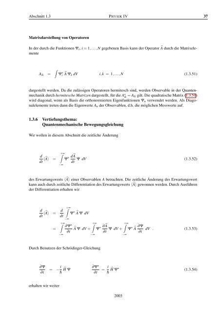 Vorlesungsskript Physik IV - Walther MeiÃƒÂŸner Institut - Bayerische ...