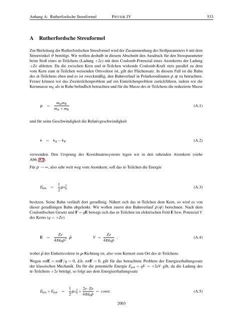 Vorlesungsskript Physik IV - Walther MeiÃƒÂŸner Institut - Bayerische ...