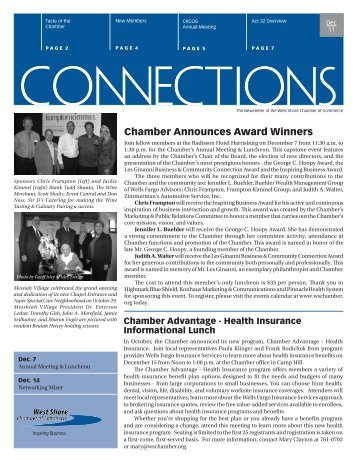 Chamber Announces Award Winners / A.M. Eye - West Shore ...