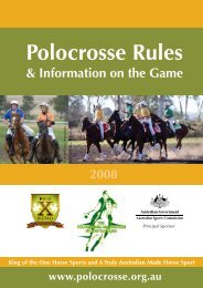 Polocrosse Rules - DU Equestrian Club
