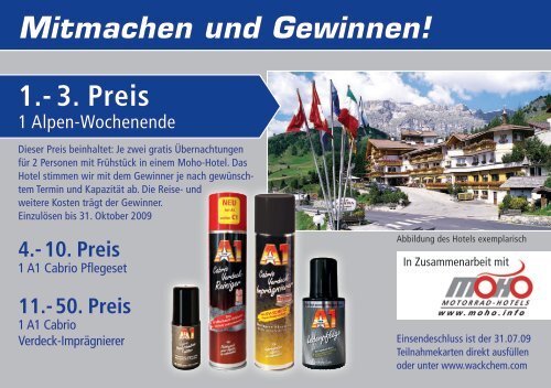 Mitmachen und Gewinnen! 1.- 3. Preis - Dr. O.K. Wack Chemie GmbH