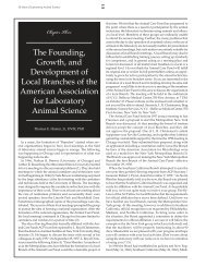 Chapter Three - American Association for Laboratory Animal Science