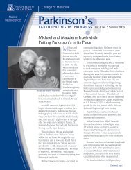 Parkinson's - AHSC Office of Public Affairs - University of Arizona