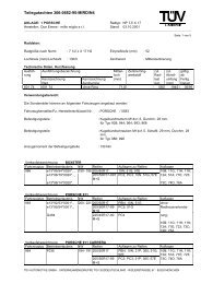 Teilegutachten 366-0682-95-MIRD/N4 - Porsche 928