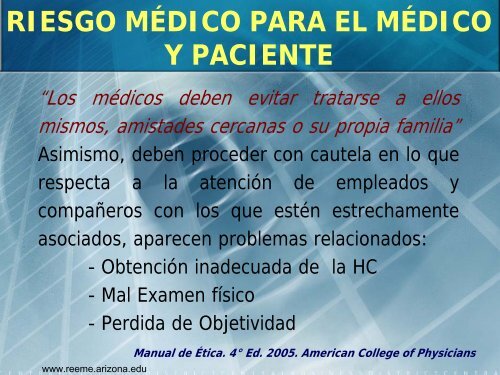 MEDICO ENFERMO - Reeme.arizona.edu