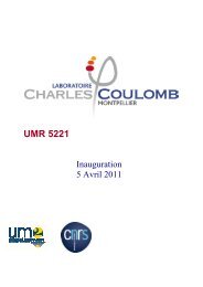 Dossier de presse - Laboratoire Charles Coulomb - UniversitÃ© ...