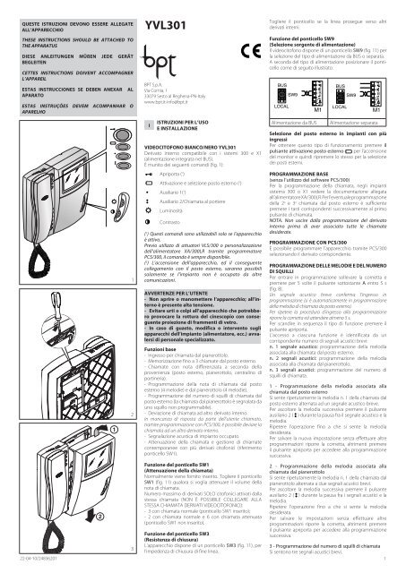 YVL301 - Bpt