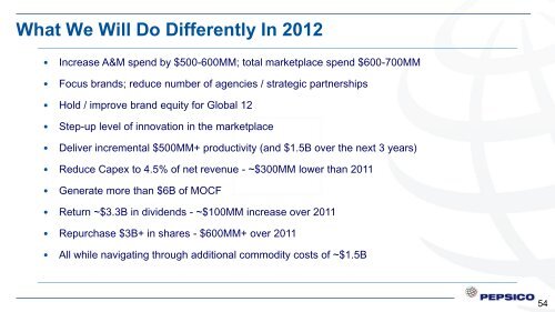 Presentation - PepsiCo