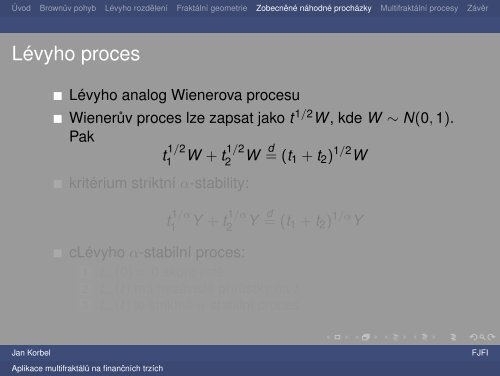 Aplikace multifraktÃ¡lnÃ­ geometrie na financnÃ­ch trzÃ­ch - 5. studentskÃ© ...