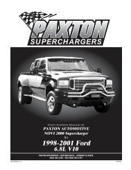 1998-2001 Ford 6.8L V10 - Paxton Superchargers