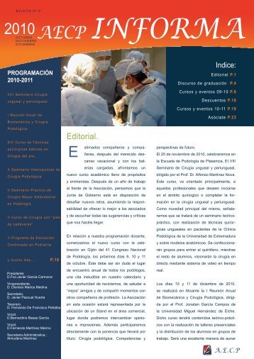 Catálogo 1 - AECP - Asociación Española de Cirugía Podológica